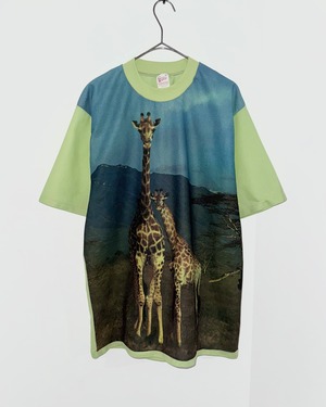 【2026.05.08 INSTAGRAM LIVE】1970s giraffe photo print jersey T-shirt