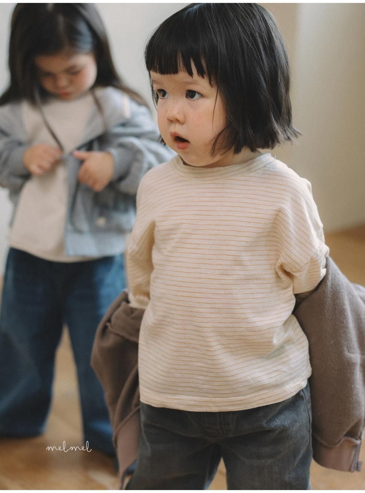 韓国子供服 / 26winter / MELMEL / メルメルデニムパンツ / キッズ / 冬服 *XXS~XL*