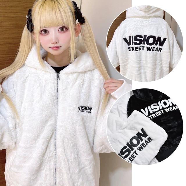 【50%OFF】VISION フードファーブルゾン