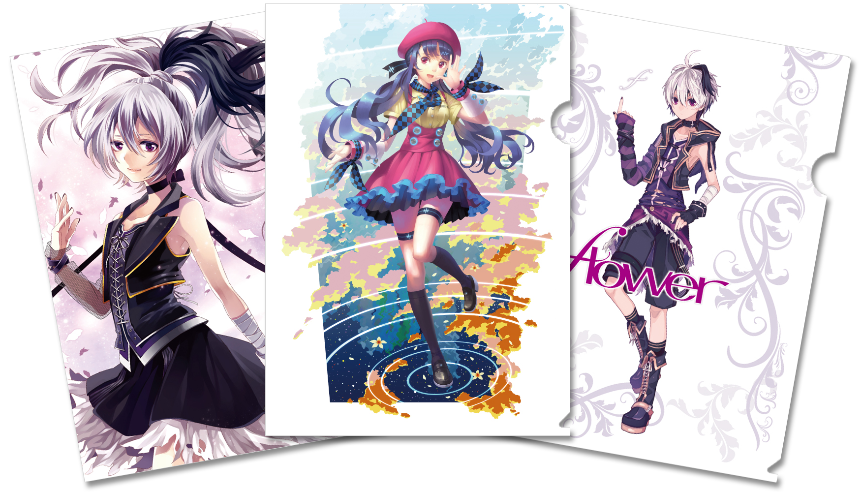 V Flower 心華 V4 Flower クリアファイル3点セット Gynoid Official Store ガイノイドオフィシャルストア
