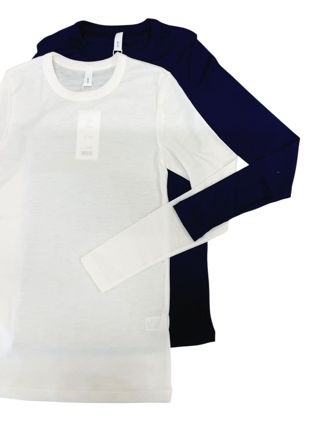 prit】1/60スーパー100ウールフライスクルーネック / P90628