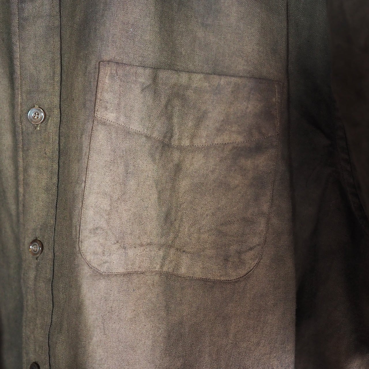 YOKO SAKAMOTO / OPEN COLLAR SHIRT KAKISHIBU | 洋服と工芸 omitsu