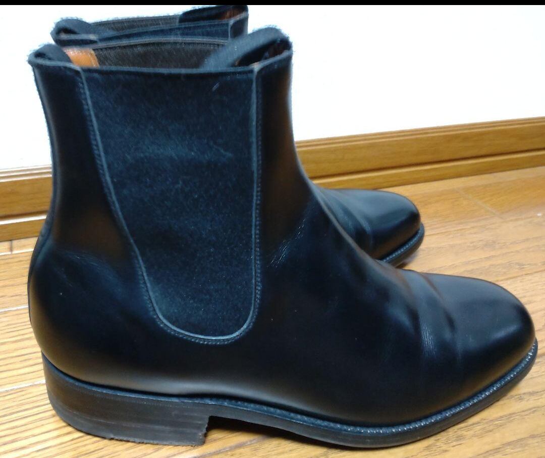 J.M.WESTON チェルシーブーツ サイドゴアブーツ 黒 UK7F 