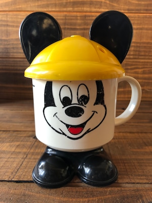 MICKEY FUN MUG②/ミッキーマウス プラスチックマグ 80's ビンテージ Earhat