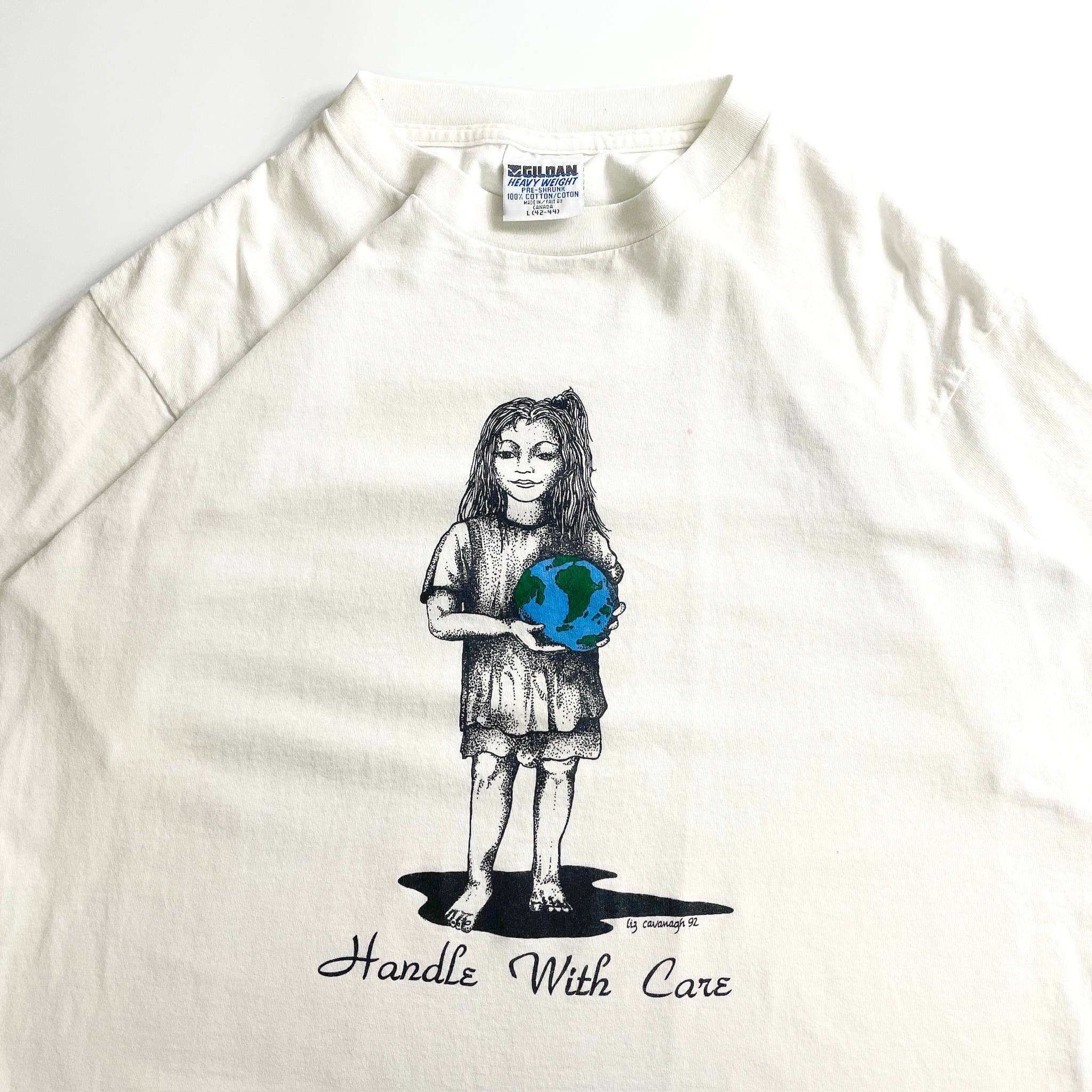 90s Handle With Care Earth T-Shirt