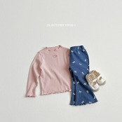 【取寄/韓国直送】VIVID-I ハートアイレットTシャツ|秋服|韓国子供服|26/AT