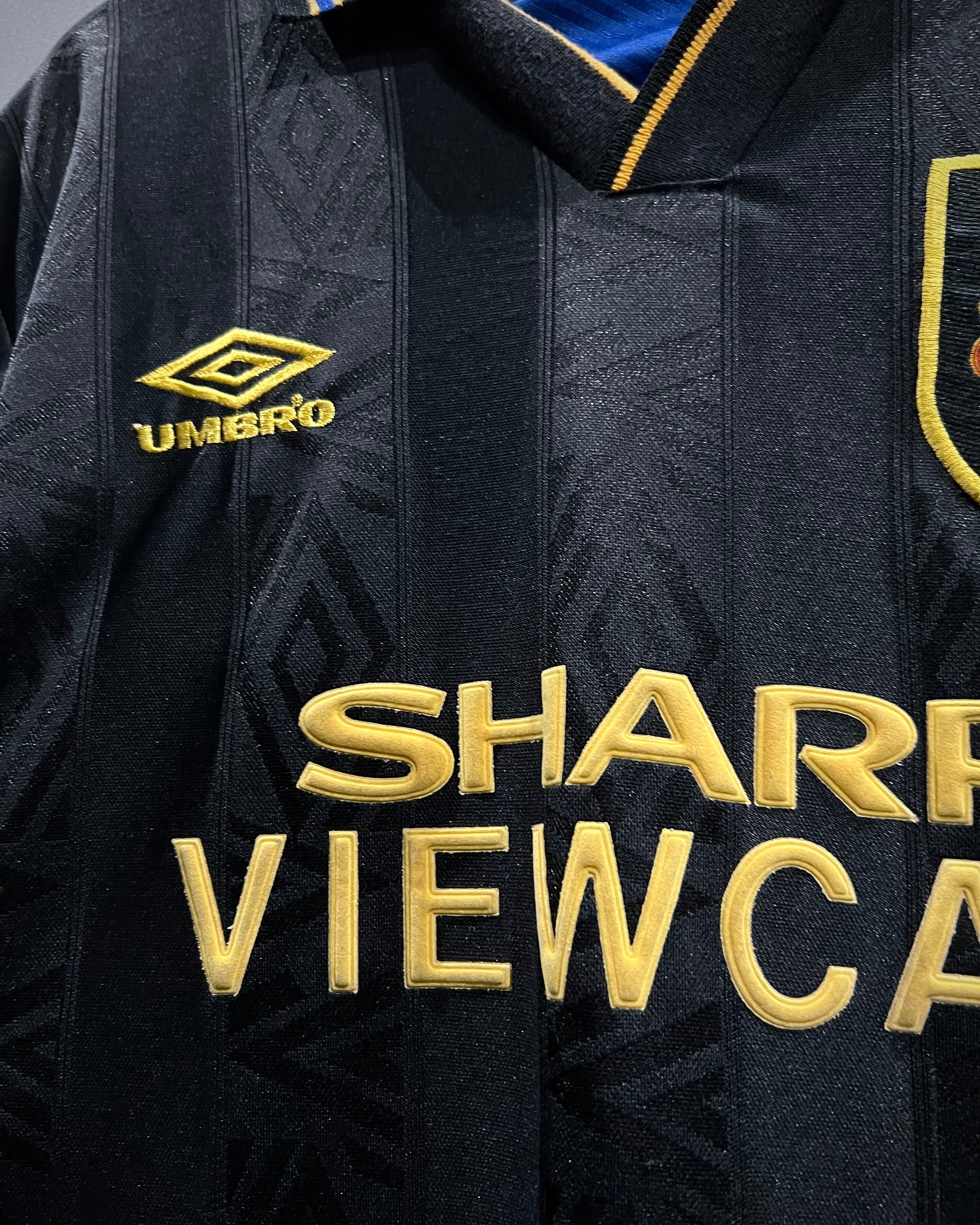 X VINTAGE】“UMBRO”“MANCHESTER UNITED”Emblem Embroidery Game Shirt