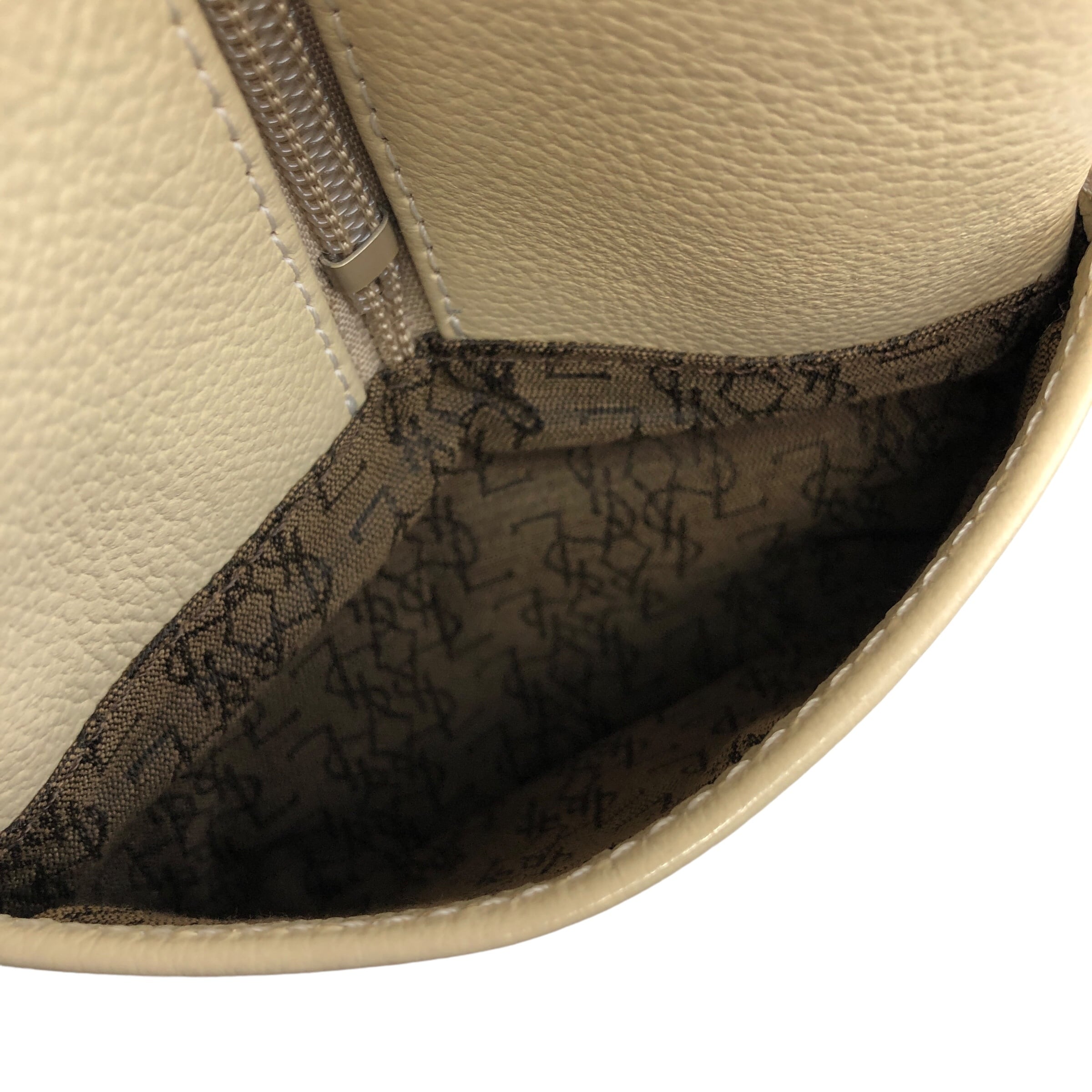 Yves Saint Laurent イヴ・サンローラン ボストンバッグ ベージュ YSL