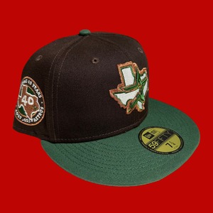 Houston Astros 45th Anniversary New Era 59Fifty Fitted / Brown,Green (Gray Brim)