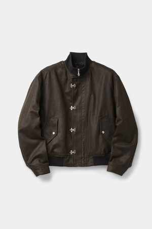 [COOR] Washed Soft Feel Deck Hook Bomber Jacket (Washed Brown) 正規品 韓国ブランド 韓国通販 韓国代行 韓国ファッション クール クーア クアー 日本 店舗