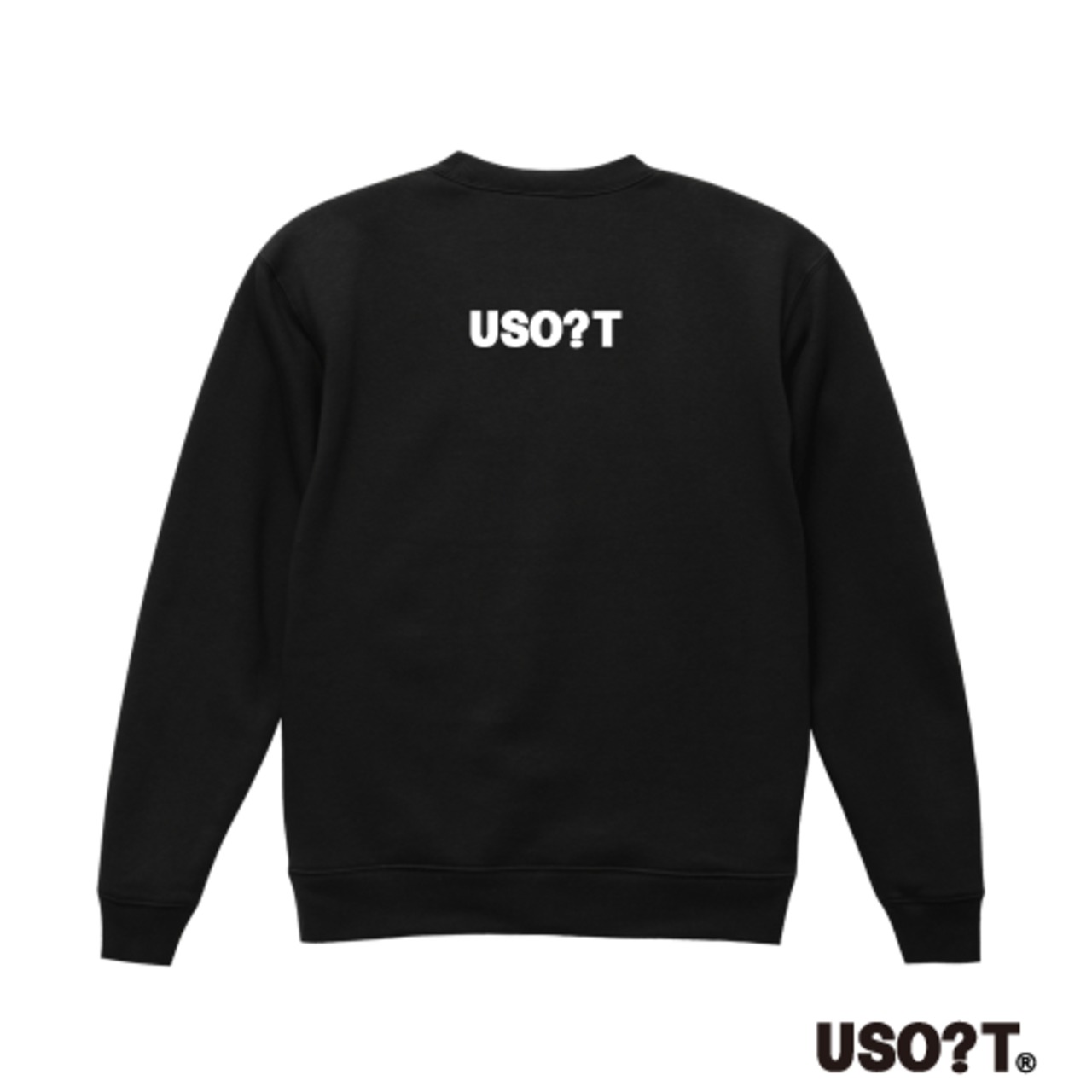 最大の割引 USO?T うそT / USOT | ② （ブラック）パート スウェット クールネック 9種類 うそT / トップス