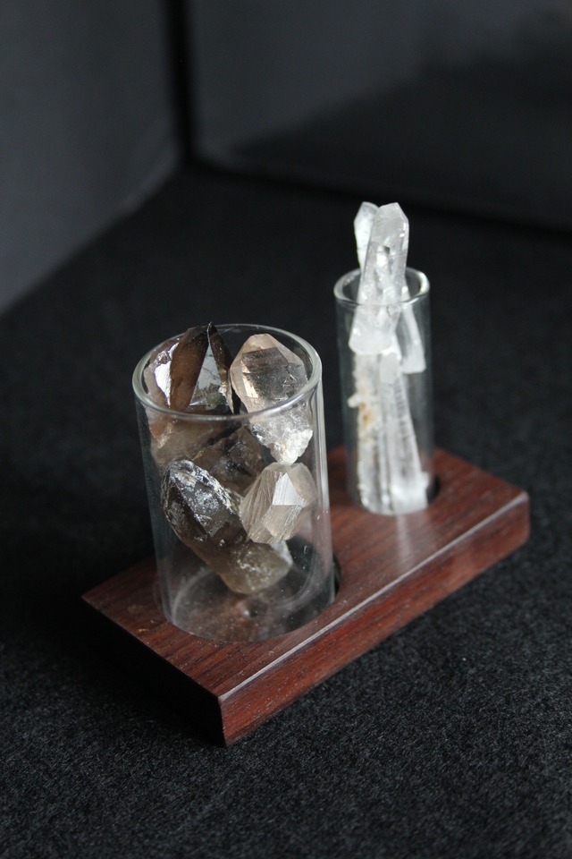 【916】宮崎クリスタル＆スモーキー 試験管セット