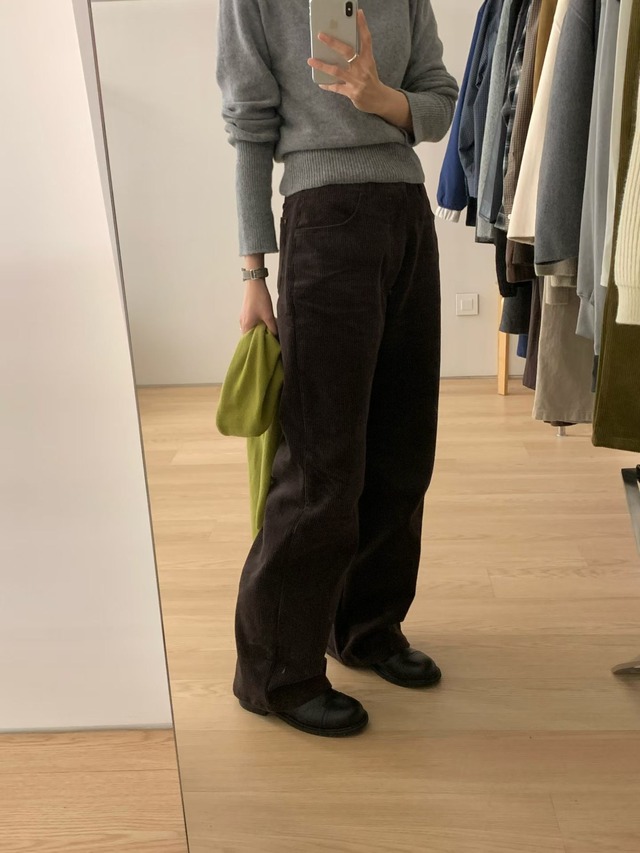 (予約) HAUS / Clair corduory pants 2color