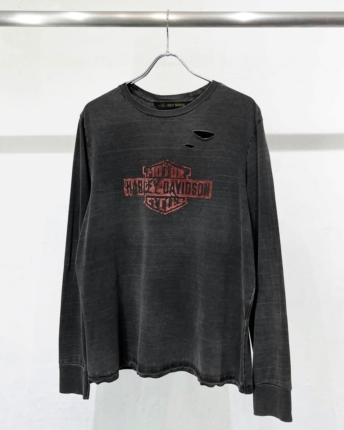 HARLEY-DAVIDSON L/S Flocky Print Tee