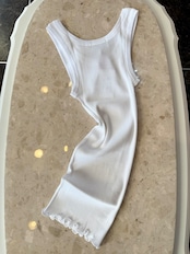 Mara Tank Top リブタンクトップ ホワイト madiva