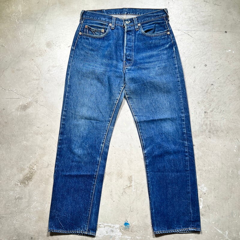 80's Levi's リーバイス 501 デニム 赤耳 RED LINE 刻印524 内股シングル セルヴィッジ ブランクタブ グッドコンディション  実寸W31 希少 ヴィンテージ BA-1930 RM2349H | agito vintage powered by BASE