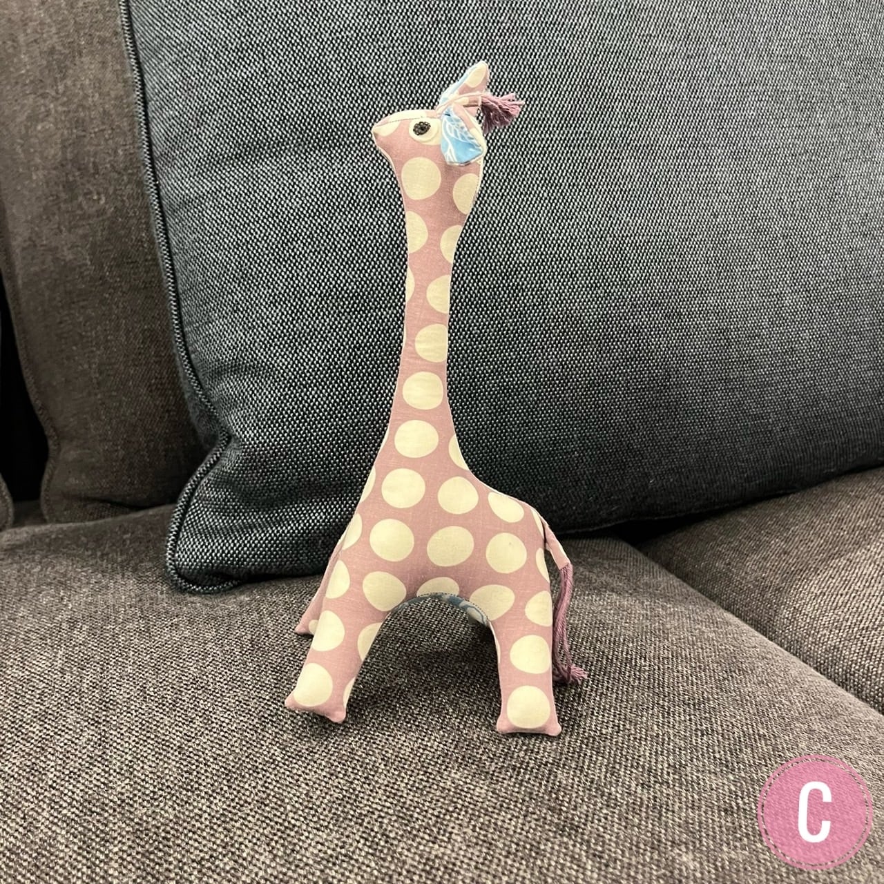 GUCCI (グッチ) デコラティブキリンGG柄ぬいぐるみフィギュア グリーン