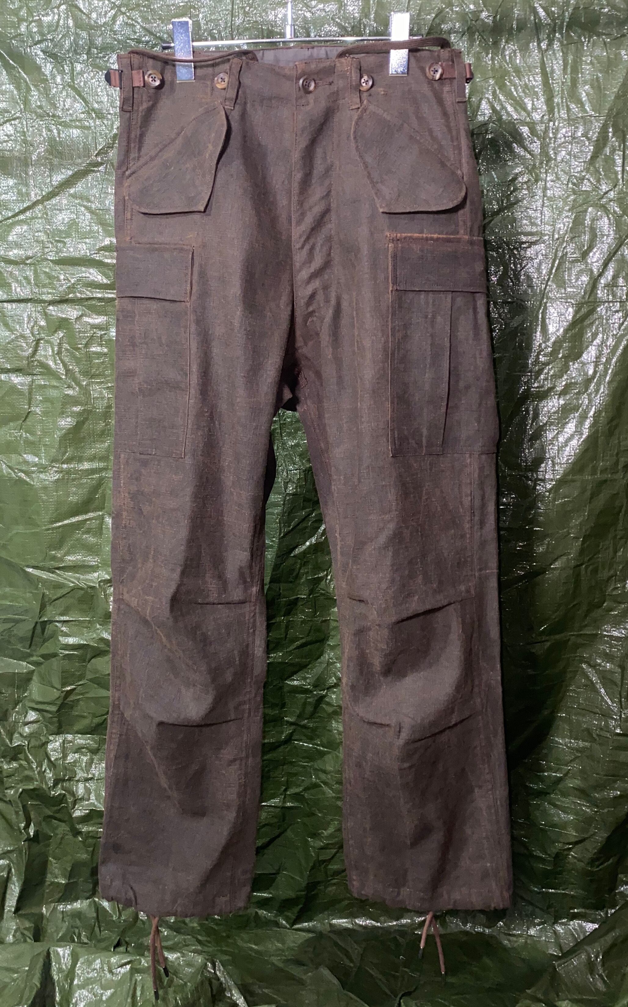 beaugan mud dyed cargo trousers M-65