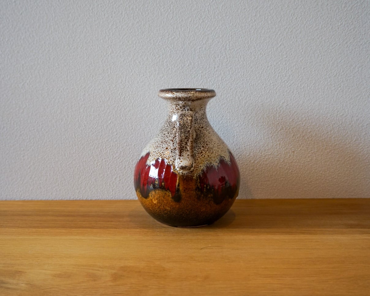 Scheurich / 495 / 16 / Lora | Vase's Base - Fat Lava and Antique