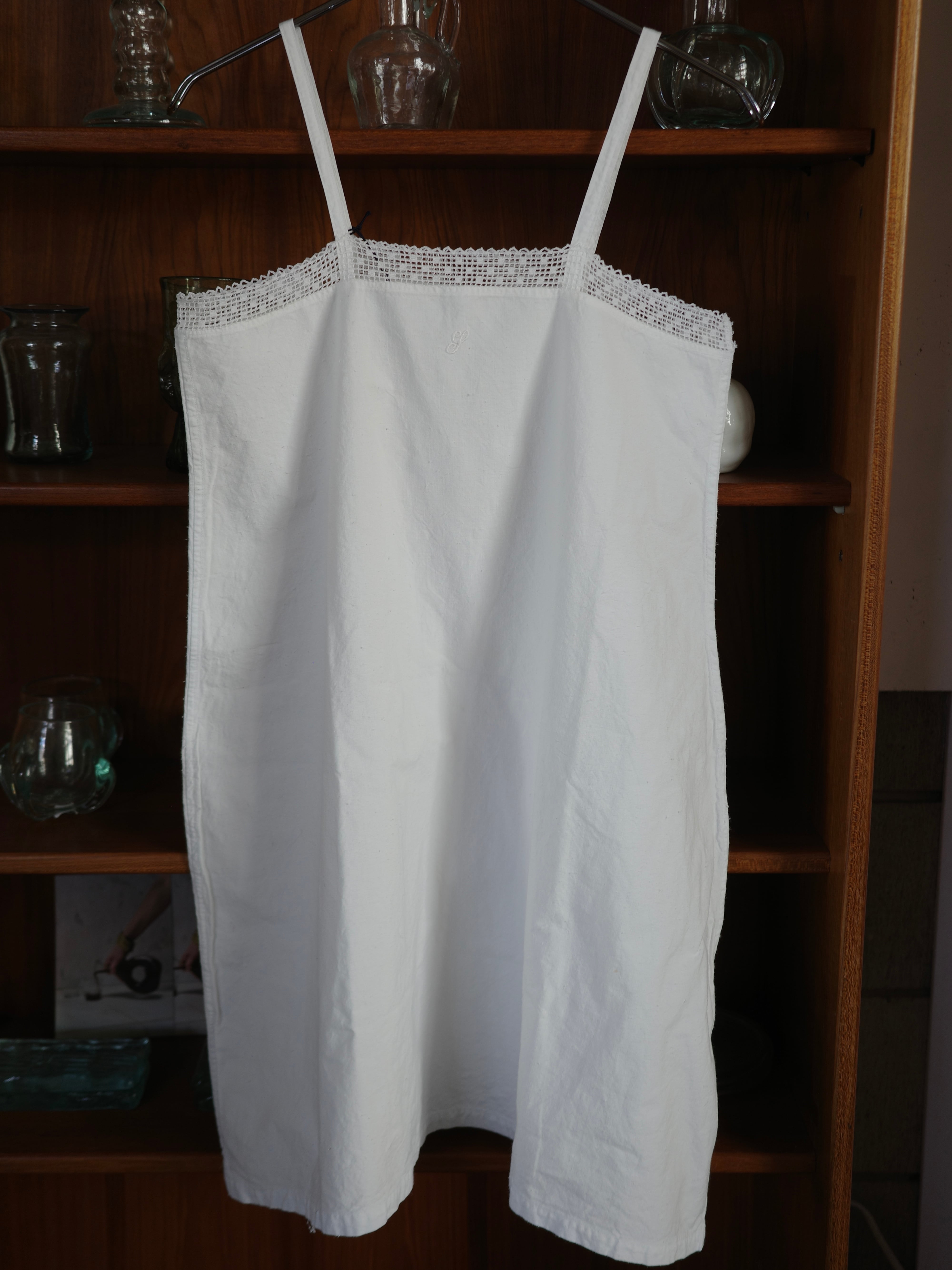 〈antique〉cotton lace cami dress ①