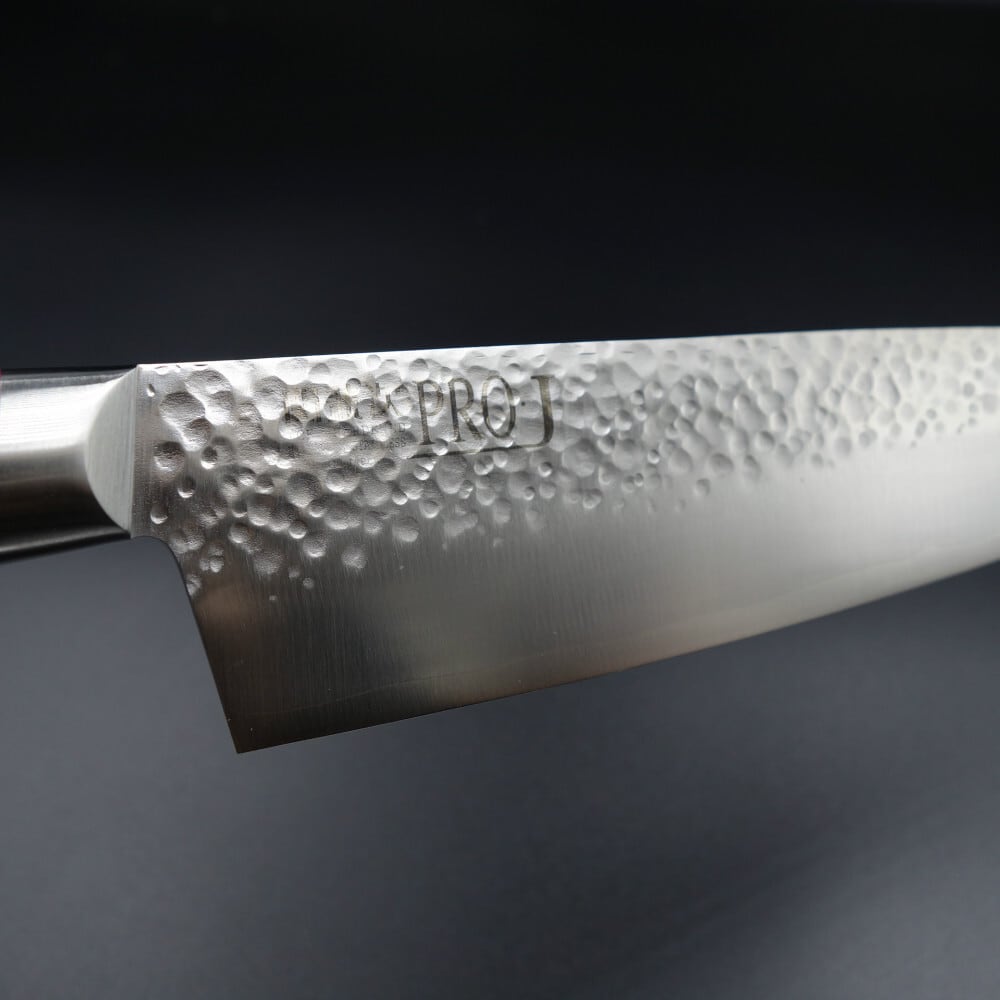 関兼次 牛刀 PRO・J 230mm VG10 鎚目 ペーパー黒マイカルタ | KEIJIN