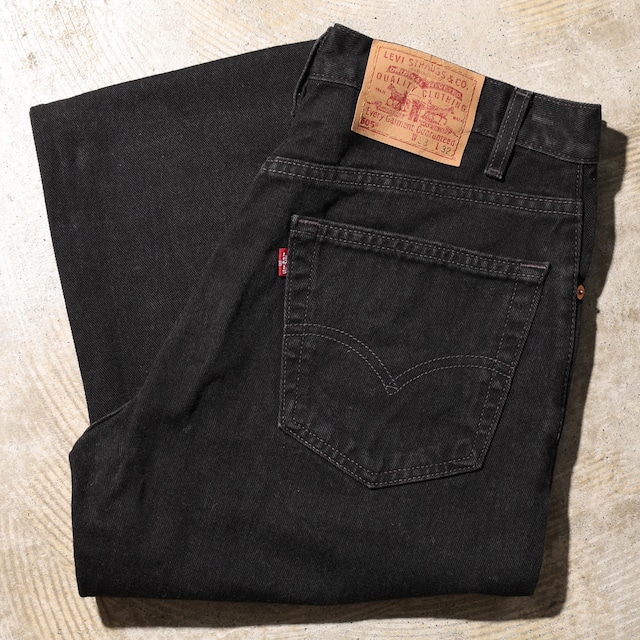 美品 33×32 505-0260 USA 01年 Levi’s サルファーブラックデニムパンツ リーバイス