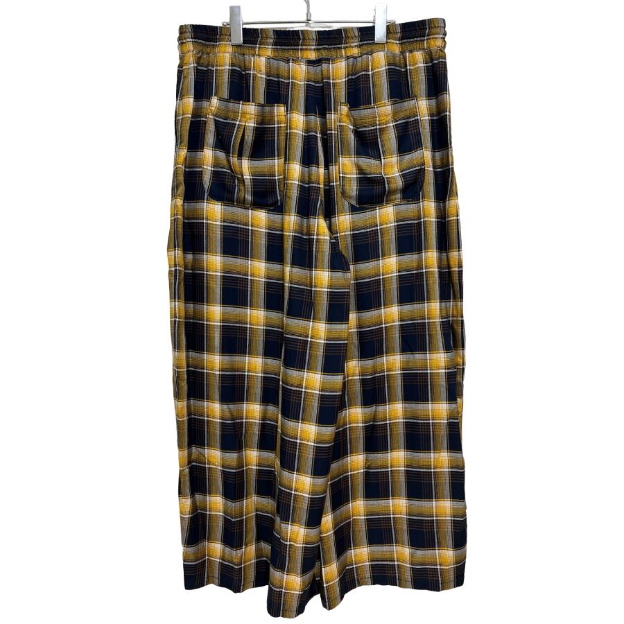 KIDILL】WIDE ZIP PANTS(NAVY/YELLOW) | AYIN