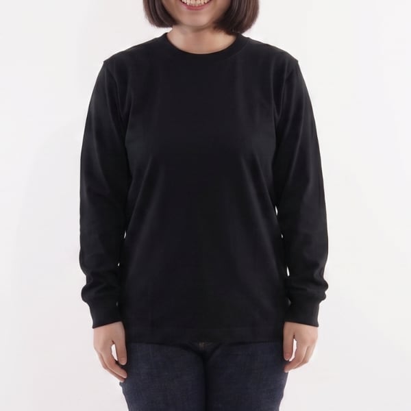 小さめのサイズ」キタキテ長袖Tシャツ（旧モデル）｜ブラック | ALL YOURS