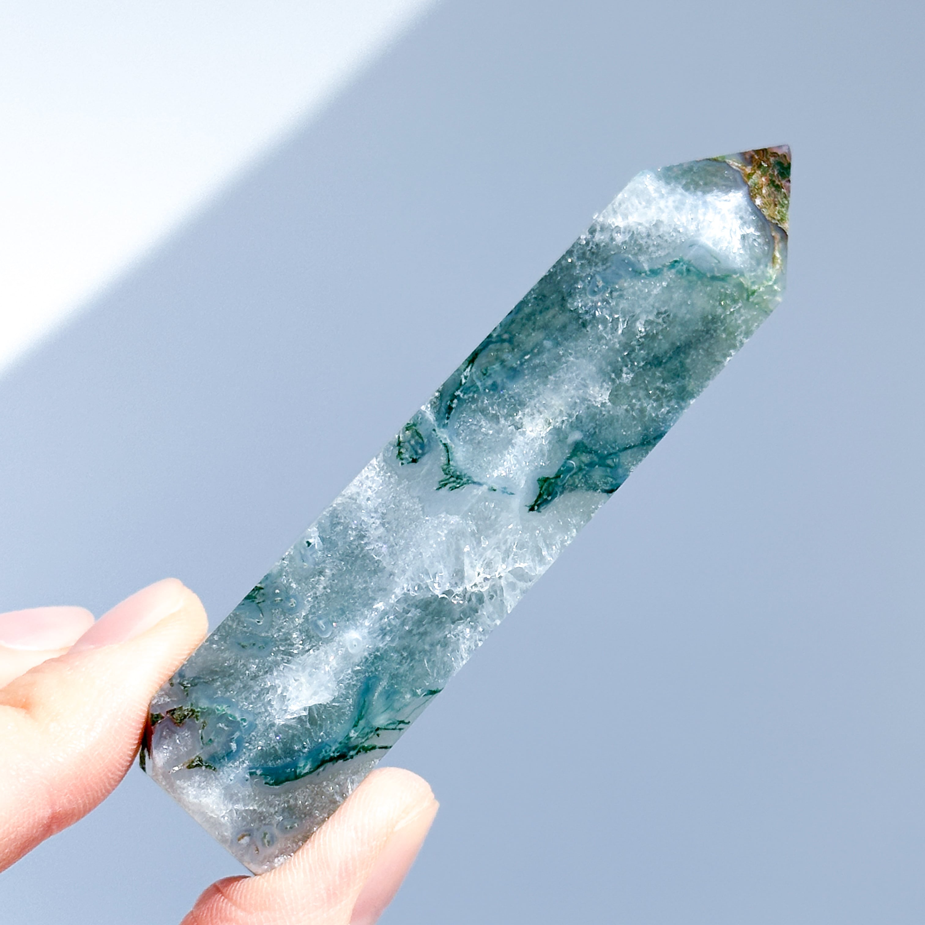 モスアゲート タワー05◇ Moss Agate ◇天然石・鉱物・パワーストーン