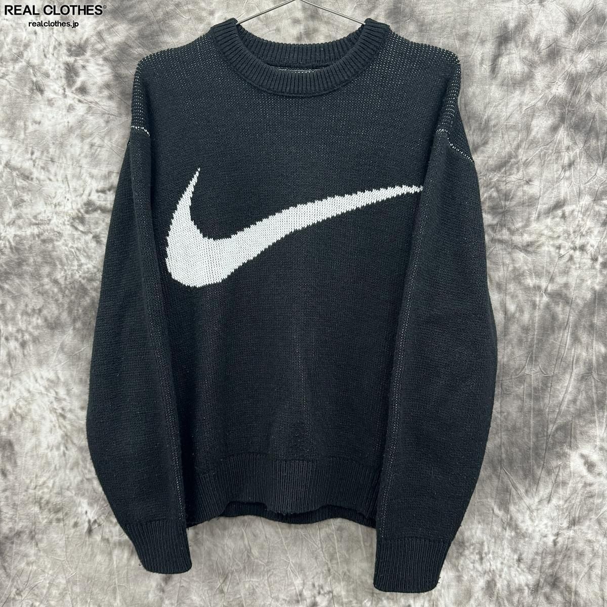 SUPREM19SS Swoosh Sweater ニット セーター　黒　S