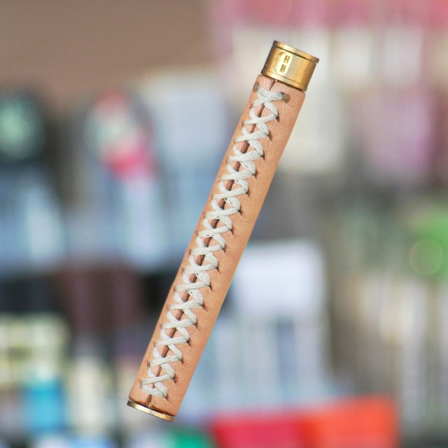 ★不定期販売★ 業界初! 硬度表示窓付き革軸芯ケース 【特上ヌメ革節目模様 ナチュラル】 ★不定期販売★ 業界初! 硬度表示窓付き革軸芯ケース 【特上ヌメ革節目模様 ナチュラル】