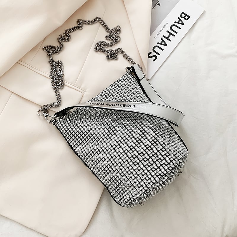 テクスチャスモールバッグ女性2020ニューウェーブネットレッドファッションチェーンバッグショルダーメッセンジャーバッグワイルドバケットバッグ Tiancai_Wing_Bag2218206