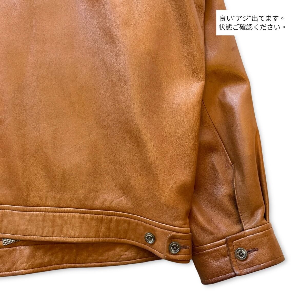 90s Ralph Lauren(ラルフローレン) Lambskin Leather Swing Top 90s Ralph Lauren(ラルフローレン) Lambskin Leather Swing Top