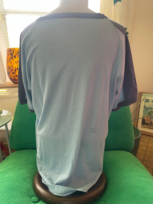 70s-80s “CAMP LUWISOMO” Deer Print Ringer T-Shirt