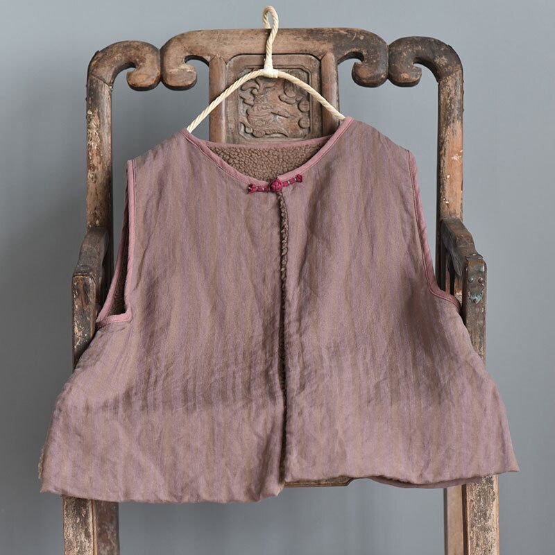 オータムウィンターベルベットボタンノースリーブカーディガンジャケット 秋物 冬物 Yiranxuaディースワード82119797791