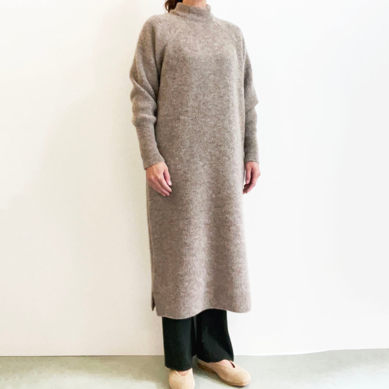 COMM.ARCH. コムアーチ　ニット　ワンピース　アルパカ　ウール　ウール COMM.ARCH. コム・アーチ WOOL ALPACA HARF CARD. O/P ウール