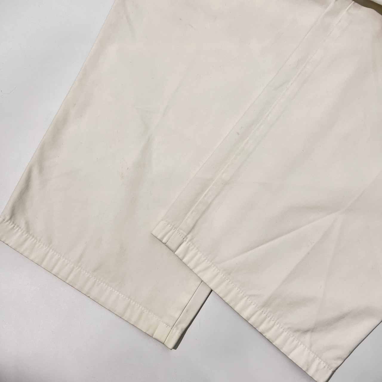 SINA COVA シナコバ クロップド丈 スラックス パンツ ボトムス 110/大きいサイズ/ホワイト/メンズ