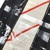 【denimPT29】着物×ペイント デニムリメイクパンツKimono REMAKE DENIM PANTS