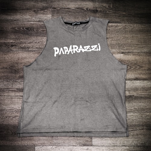 Handwriting print No Sleeve T-shirt