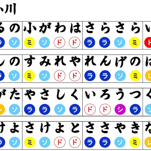 春の小川 音楽レクの道具箱 春の小川 音楽レクの道具箱