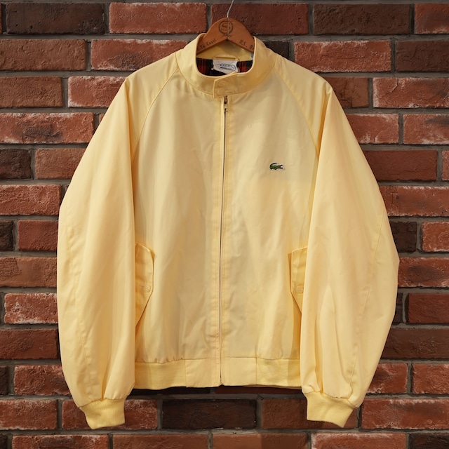 LACOSTE "ハリントンジャケット" SIZE L -YELLOW- (VINTAGE)