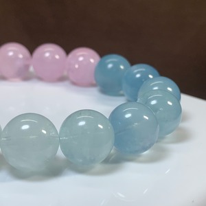 no11.爽やかパステル☆グラデーションミックスベリル ブレスレット