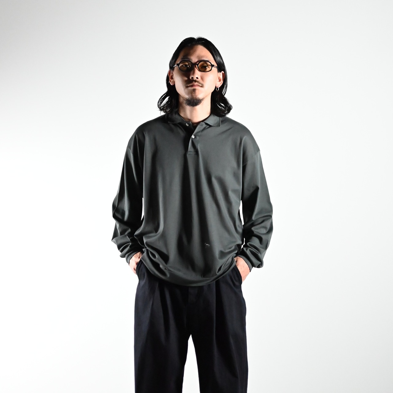 INTERIM / HIGH GAUGE SEA ISLAND PIQUE HYPER BIG LONG POLO SHIRT