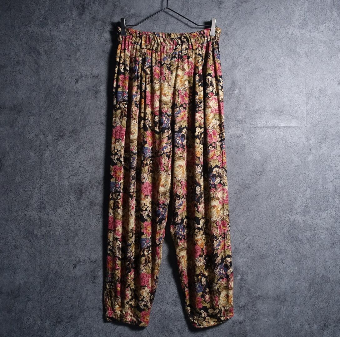 Flower pattern Desgin Rayon Easy Slacks