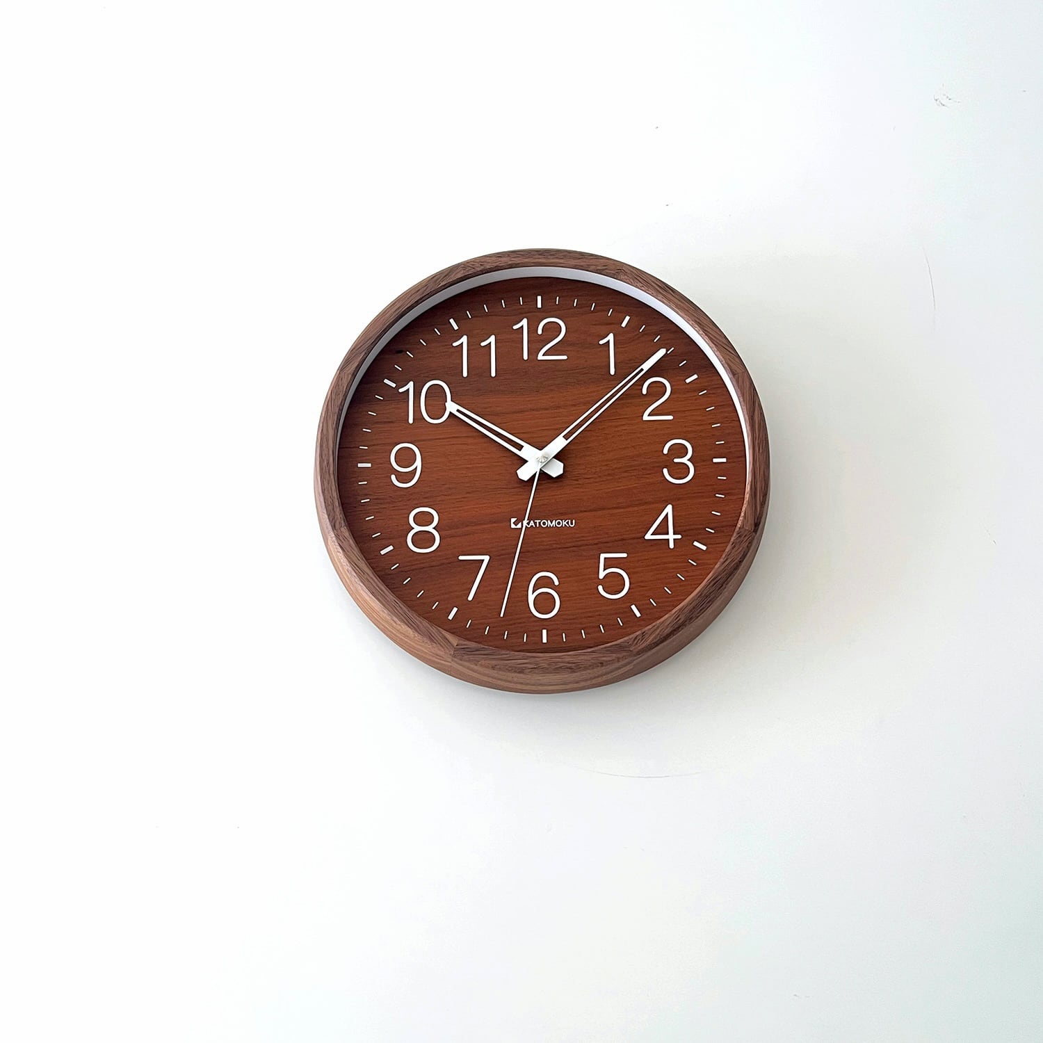 KATOMOKU muku clock 2 ウォールナット km-46WA 掛け時計 | 加藤木工