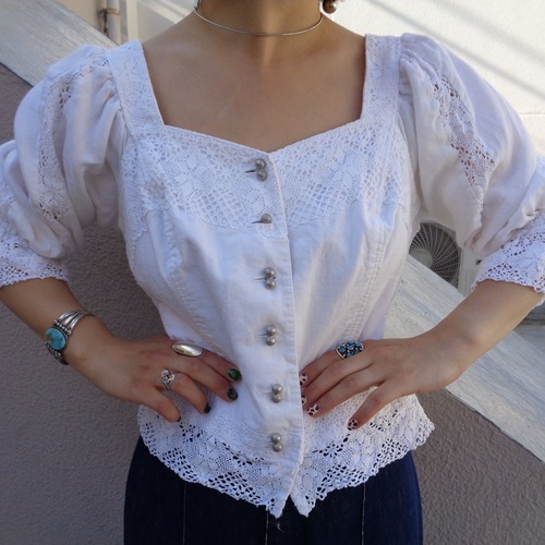 European tyrol blouse／ヨーロピアン チロル ブラウス