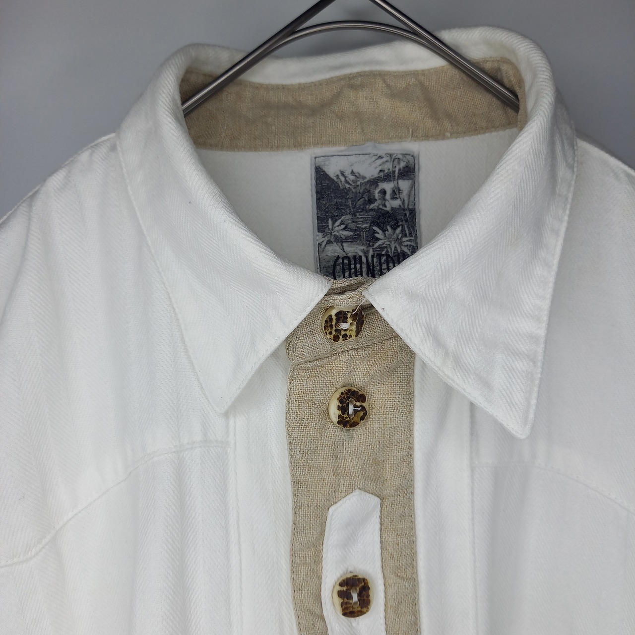 COUNTRY Line　チロリアンシャツ　オックスフォード　ストライプ　41