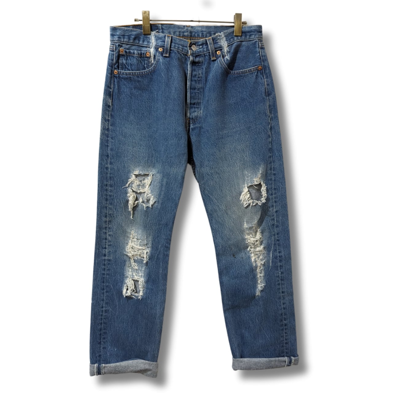 Levi's リーバイス ダメージデニムパンツ 古着 90's USA PA14 Levi's リーバイス ダメージデニムパンツ 古着 90's USA PA14