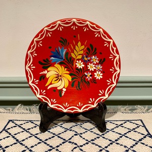 ハンガリー  フラワー柄の飾り皿 A
