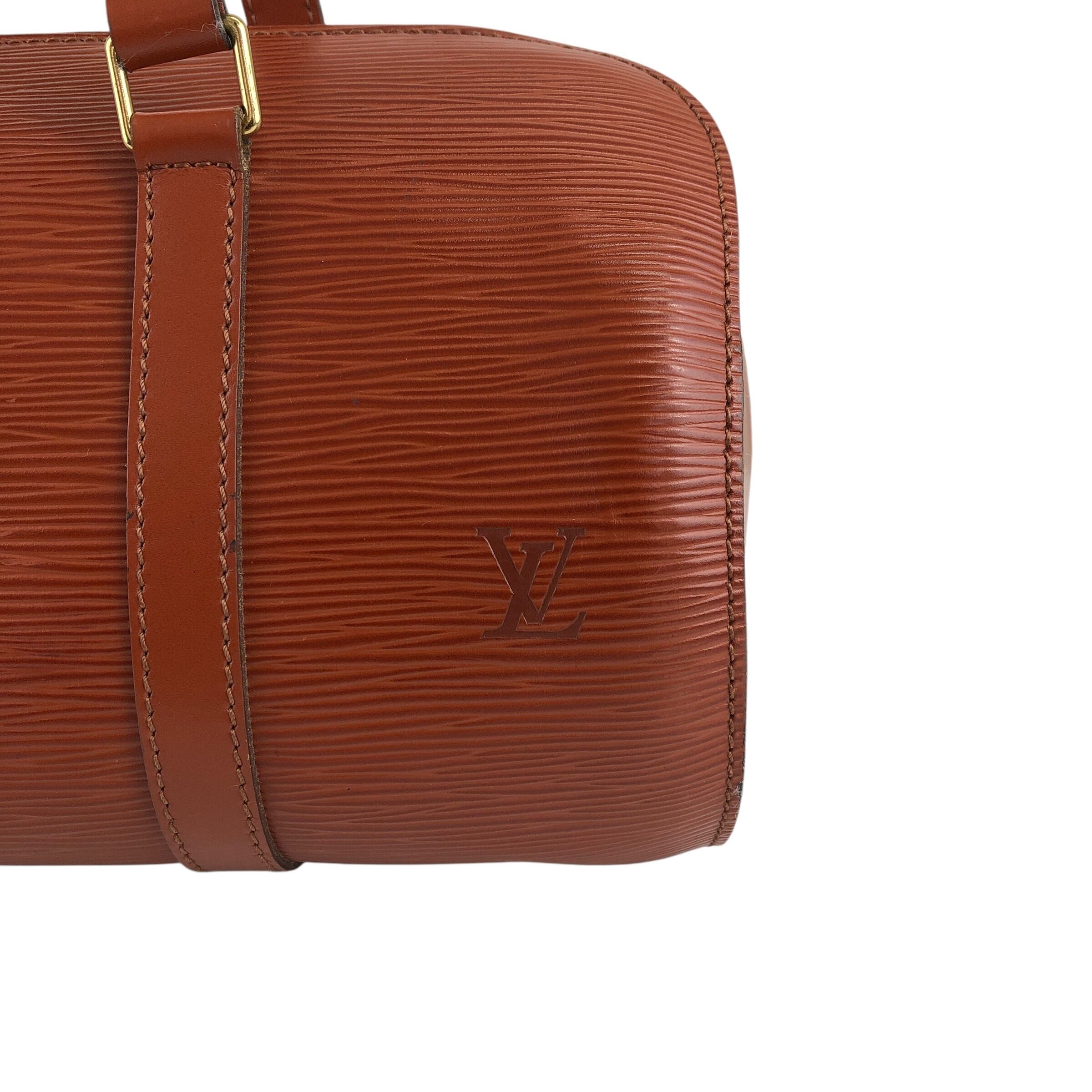 LOUIS VUITTON ルイヴィトン エピ ハンドバッグ ブラウン レザー